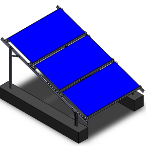 Solar Ground Steel Mounting (Landscape)