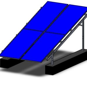 Solar Ground Steel Mounting (Portrait)