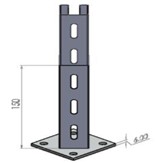 G-STEEL Base Plate for Single Channel Perforated